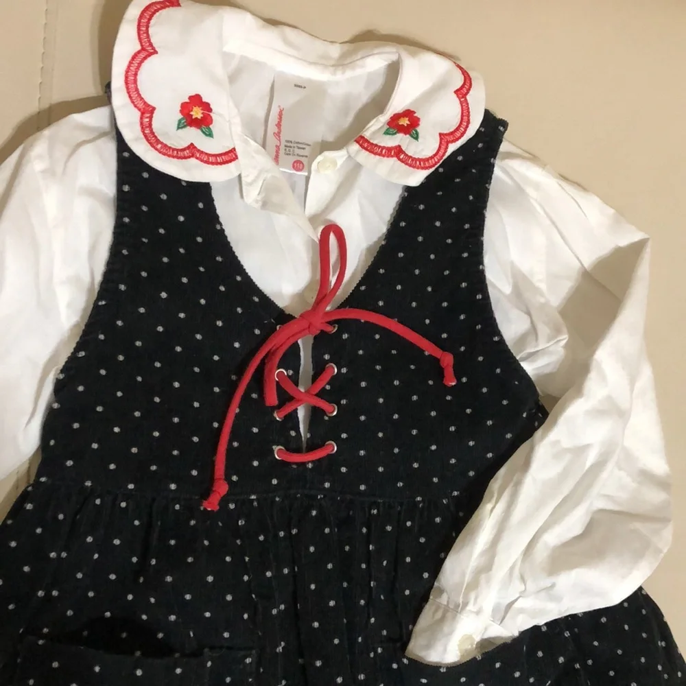 Hanna Andersson 2 piece Swiss dot Dress set - Picture 3 of 5